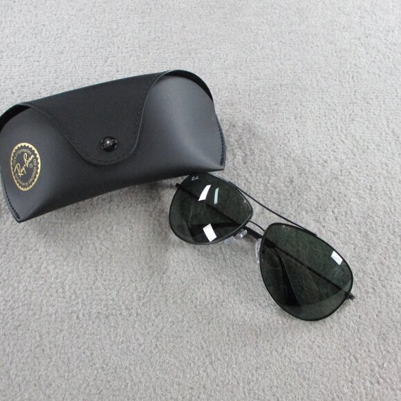 Ray Ban Aviator Sunglasses RB3293 006/71 63 13 Matte Black With Case - Picture 1 of 3